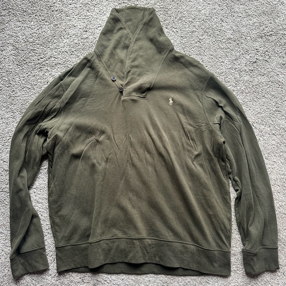 Polo Ralph Lauren Olive Turtleneck Sweater